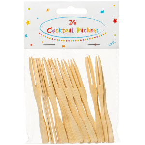 Πιρούνια Μίνι Bamboo 24 Τεμάχια