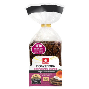 Crispbread Βρώμης με Κινόα & Χαρούπι 180g