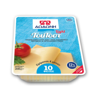 Τυρί Ημίσκληρο ΤουΤοστ Light Φέτες 200g