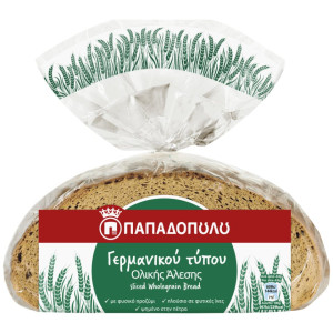 Ψωμί Ολικής Άλεσης Γερμανικού Τύπου 500g
