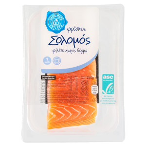 Σολομός Φιλέτο χωρίς Δέρμα 250g