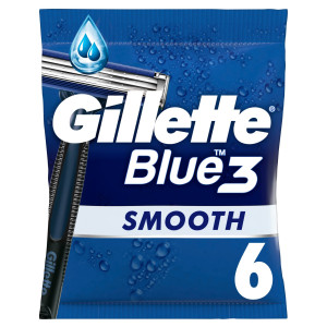 Ξυραφάκια Blue 3 Smooth 6 Τεμάχια