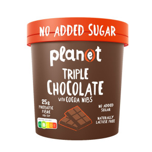 Παγωτό Triple Chocolate 0% Ζάχαρη 250g