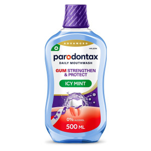 Στοματικό Διάλυμα Gum Strengthen Protect Icy Mint 500ml
