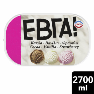 Παγωτό Κακάο Βανίλια Φράουλα 1.35kg