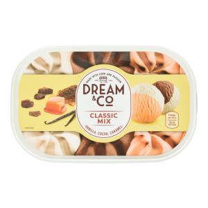 Παγωτό Βανίλια Κακάο Καραμέλα 1kg
