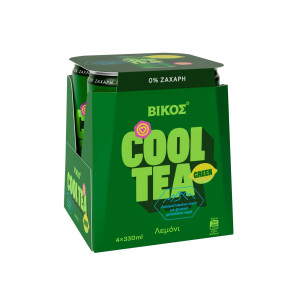 Cool Tea Πράσινο Τσάι Λεμόνι Μηδέν Ζάχαρη 4x330ml