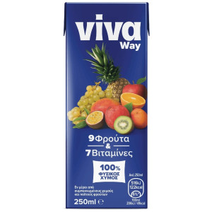 Natural Juice 9 Φρούτα 250ml