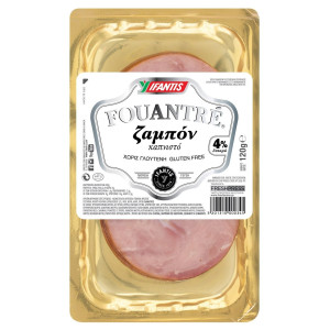 Ζαμπόν Καπνιστό Φέτες Χωρίς Γλουτένη 120g