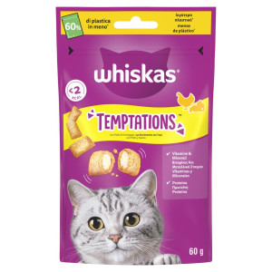 Σνακ Γάτας Temptations Κοτόπουλο Τυρί 60g