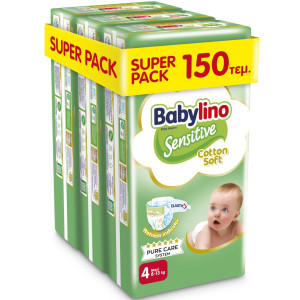 Πάνες Sensitive Cotton Soft No4 150 Τεμάχια