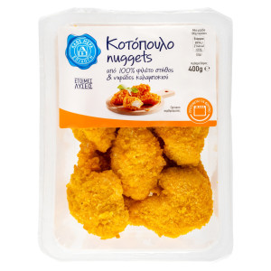 Κοτομπουκιές Nuggets Κοτόπουλου Παναρισμένες 400g