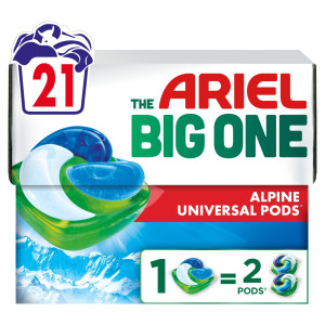 Kάψουλες Πλυντηρίου Ρούχων Allin1 Pods The Big One Alpine 21 Τεμάχια