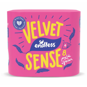 Χαρτί Υγείας Velvet Sense 4 Φύλλα 8 Ρολά 840g