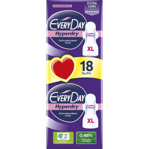 Σερβιέτες Hyperdry Ultra Plus Extra Long 18 Τεμάχια