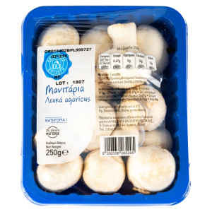 Μανιτάρια Λευκά Agaricus Εισαγωγής 250 gr