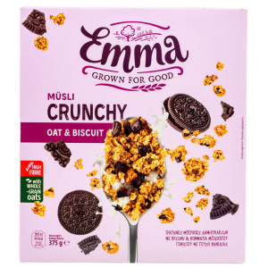 Crunchy Μούσλι Βρώμη Μπισκότο 375g