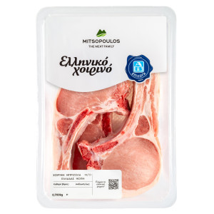 Χοιρινή Μπριζόλα Με Οστό Ελληνική 700g