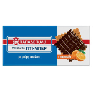 Μπισκότα Πτι Μπερ με Μαύρη Σοκολάτα & Πορτοκάλι 200g