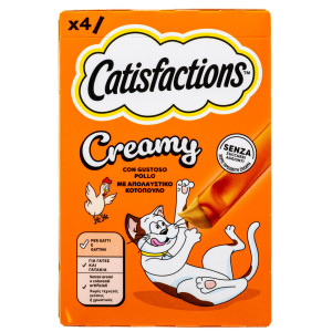 Snack Γάτας Creamy Κοτόπουλο 4x10g