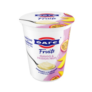 Επιδόρπιο Στραγγιστού Γιαουρτιού Fruits Mango Passion Fruit 380g