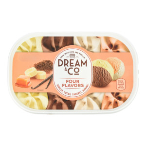 Παγωτό Βανίλια Κακάο Καραμέλα Μπανάνα 1.5kg