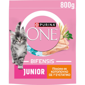 Γατοτροφή Junior Κοτόπουλο & Δημητριακά 800g