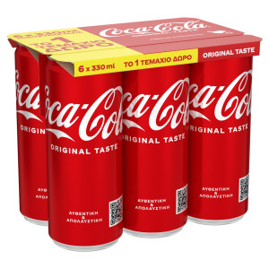 Αναψυκτικό Cola Κουτί 6x330ml 5+1 Δώρο