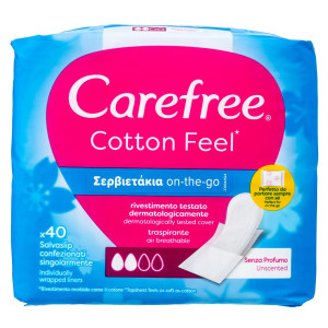 Σερβιετάκια Cotton Feel On The Go 40 Τεμάχια