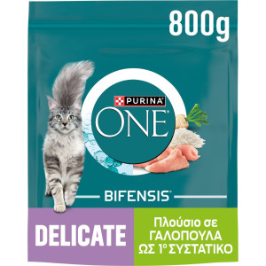 Γατοτροφή Delicate Γαλοπούλα & Ρύζι 800g