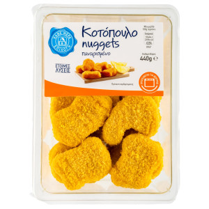 Nuggets Φιλέτο Κοτόπουλου Παναρισμένο 440g