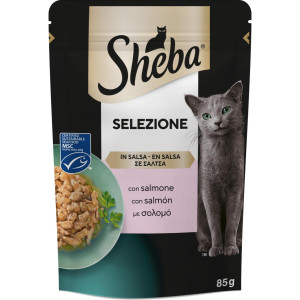 Γατοτροφή Selezione Σολομός σε Σάλτσα 85g