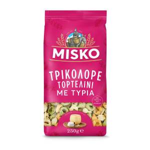 Τορτελίνι Τρικολόρε με Τυριά 250g