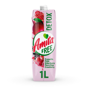 Φρουτοποτό Detox Free Σταφύλι Ρόδι Παντζάρι 1lt