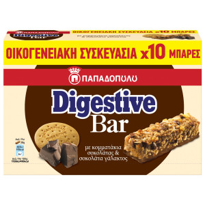 Μπάρες Digestive Κομμάτια Σοκολάτας 10x28g
