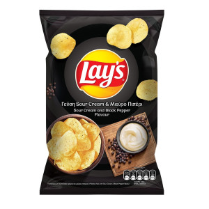 Τσιπς Sour Cream και Μαύρο Πιπέρι 120g