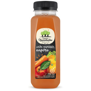 Φυσικός Χυμός Μήλο Πορτοκάλι Καρότο 250ml