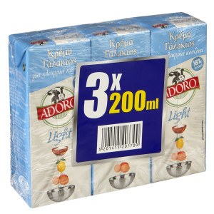 Κρέμα Γάλακτος Light 3x200ml