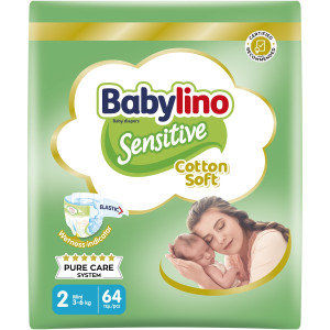 Πάνες Sensitive Cotton Soft No2 64 Τεμάχια