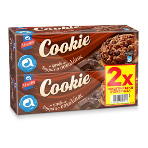 Μπισκότα Κακάο & Κομμάτια Σοκολάτας 2x175g