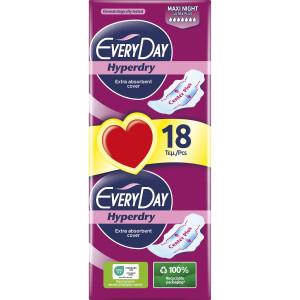 Σερβιέτες Ultra Plus Hyperdry Economy Maxi Night 18 Τεμάχια