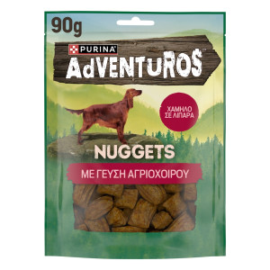 Σκυλοτροφή Adventuros Nuggets με Αγριόχοιρο 90g