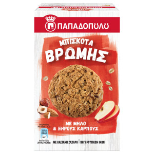 Μπισκότα Βρώμης Μήλο & Ξηροί Καρποί 150gr