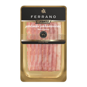 Μπέϊκον Γαλοπούλας Ferrano Χωρίς Γλουτένη 120gr