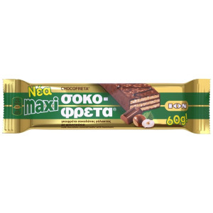 Σοκοφρέτα Maxi Γκοφρέτα Φουντούκι 60g