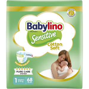 Πάνες Sensitive Cotton Soft No1 68 Τεμάχια