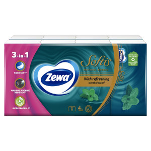 Χαρτομάντηλα Τσέπης Softis Menthol 8 Τεμάχια