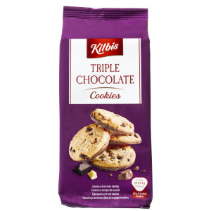 Μπισκότα Cookies Τριπλή Σοκολάτα 200gr
