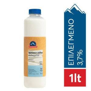 Φρέσκο Γάλα Πλήρες 3,7% Λιπαρά 1 lt