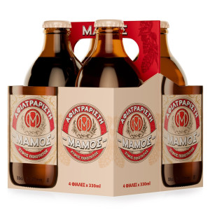 Μπύρα Αφιλτράριστη Pilsener Retro Φιάλη 4x330ml